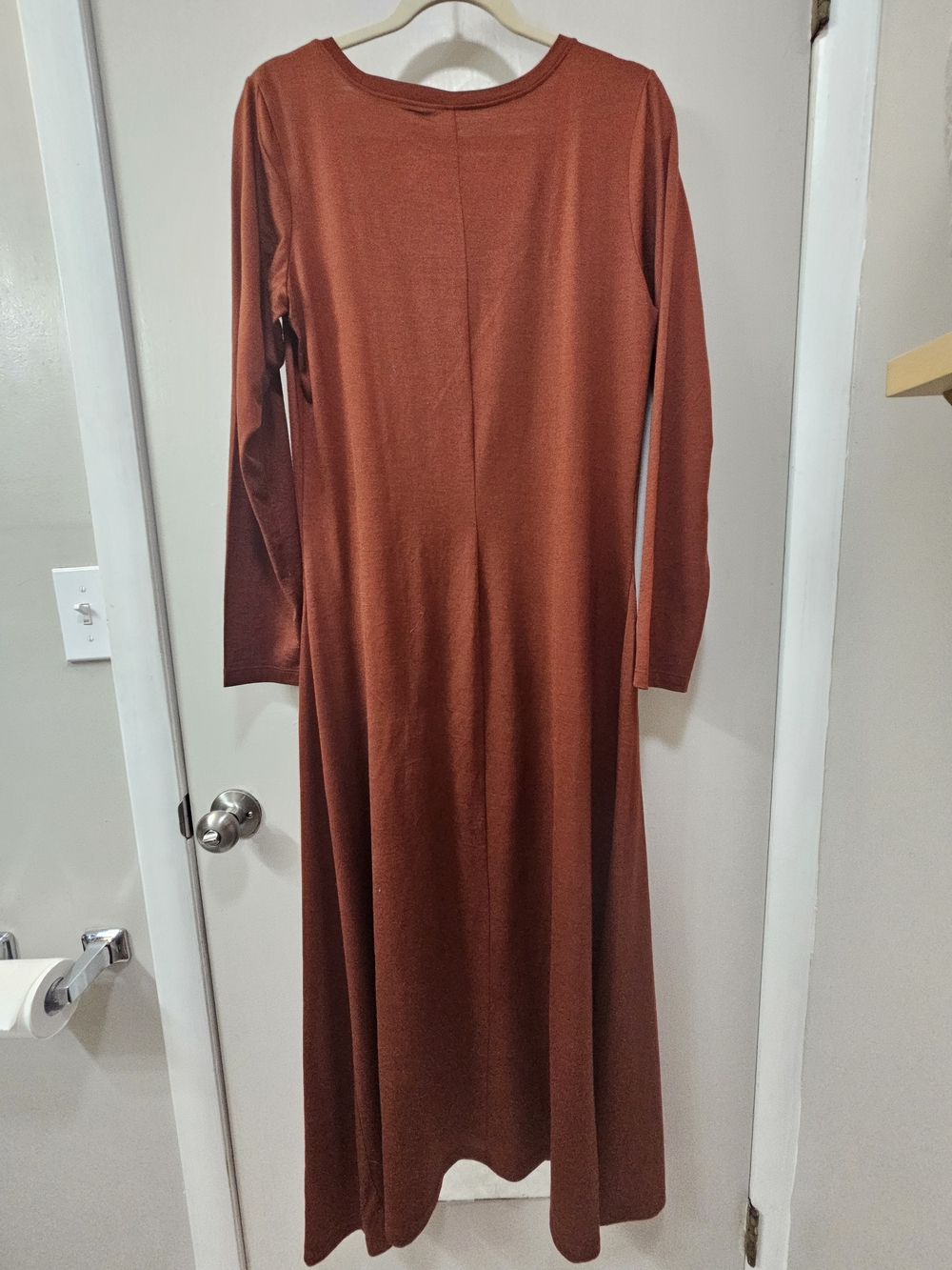 Wool& Valerie Maxi Dress - Rustic Red NWOT - Picture 3 of 4